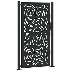 vidaXL Portail de jardin - Noir
