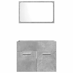 Acheter vidaXL Ensemble de meubles de salle de bain - Gris béton