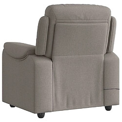 Acheter vidaXL Fauteuil de massage inclinable - Taupe tissu