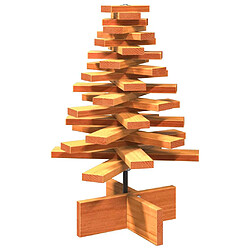vidaXL Arbre de Noël en bois 60 cm - Bois de pin massif