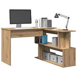 Acheter VidaXL Bureau d'Angle Chêne Artisanal