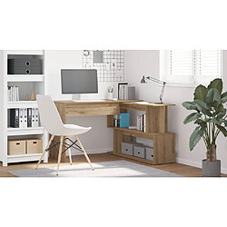 Avis VidaXL Bureau d'Angle Chêne Artisanal