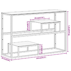 vidaXL Table console pas cher