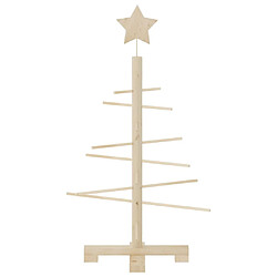 Avis vidaXL Arbre de Noël en bois - 75 cm