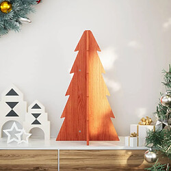 VidaXL Arbre de Noël en Bois - Bois de Pin Massif - 69,5 cm
