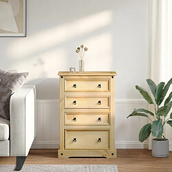 Avis VidaXL Commode Corona Pin Massif