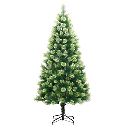vidaXL Sapin artificiel à charnières 240 cm Vert