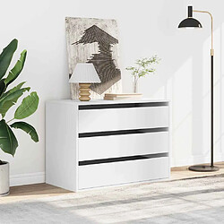 Avis VidaXL Commode d'angle - Blanc