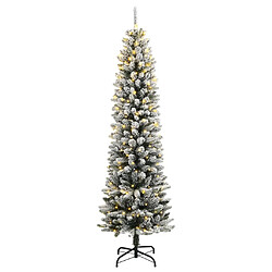 vidaXL Sapin de Noël 150 cm - Neige floquée