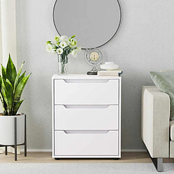 Acheter vidaXL Buffet VISNES - Blanc - 60x40x73 cm