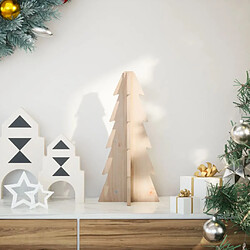 vidaXL Arbre de Noël en bois de pin 49 cm
