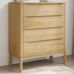 VIDAXL Commode FLORO - Pin Massif