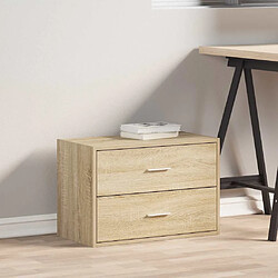 Avis VIDAXL Armoire 2 tiroirs - Chêne sonoma