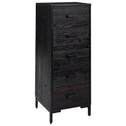 vidaXL Commode pin noir