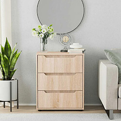 Avis vidaXL Buffet VISNES - Chêne sonoma - 60x40x73 cm