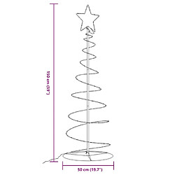 vidaXL Sapin de Noël LED 150 cm - 100 LED blanc chaud pas cher