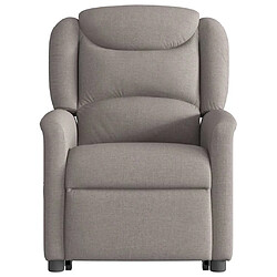 Acheter vidaXL Fauteuil inclinable taupe tissu