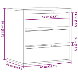VidaXL Commode d'angle pas cher