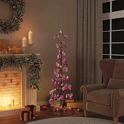 vidaXL Sapin à LED avec boules 100 LED - 150 cm