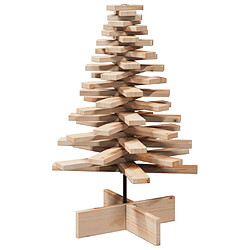 vidaXL Arbre de Noël en bois - 80 cm