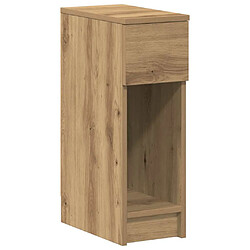 vidaXL Table de chevet chêne artisanal