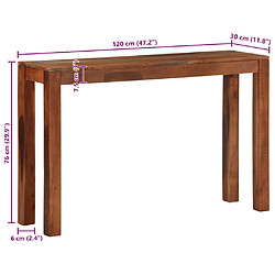 vidaXL Table console - Acacia pas cher