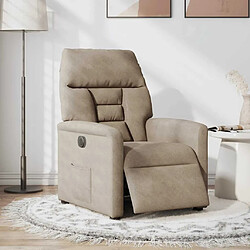 Avis vidaXL Fauteuil inclinable électrique - Taupe