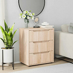 Acheter vidaXL Buffet VISNES - Chêne sonoma - 60x40x73 cm