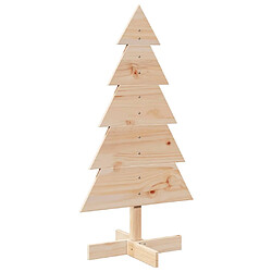 vidaXL Arbre de Noël en bois - 100 cm - Pin massif