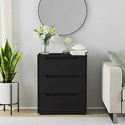 Avis vidaXL Buffet VISNES noir 60x40x73 cm