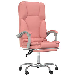 VIDAXL Fauteuil de massage - Similicuir rose