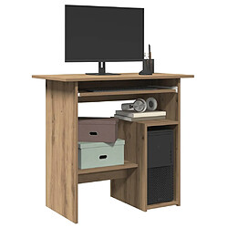 Avis VidaXL Bureau Chêne Artisanal