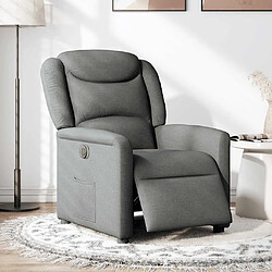 VIDAXL Fauteuil électrique - Gris foncé