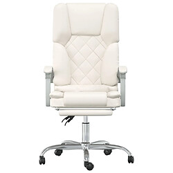 Avis vidaXL Fauteuil de bureau Crème