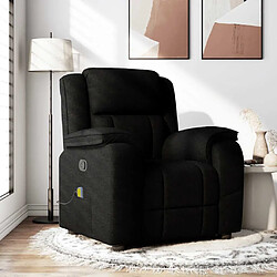 vidaxl Fauteuil de massage inclinable - Noir Fauteuil de massage inclinable - Tissu polyester - 6 points de vibration - Inclinaison 135°