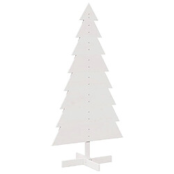 vidaXL Arbre de Noël en bois 150 cm - Blanc
