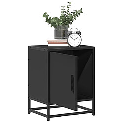 Avis vidaXL Table de chevet noir 40x31x50 cm