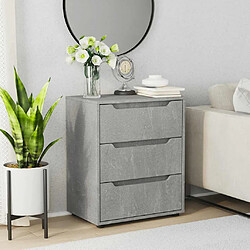 Acheter vidaXL Buffet VISNES - Gris béton, 60x40x73 cm