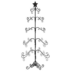 vidaXL Arbre de Noël en métal noir 150 cm