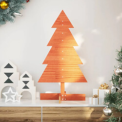 VidaXL Arbre de Noël en Bois - Pin Massif - 80 cm
