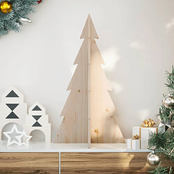 vidaXL Arbre de Noël en bois de pin 80 cm