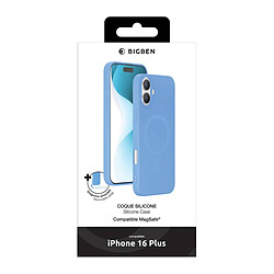 BIGBEN Coque iPhone 16 Plus MagSafe - Bleu