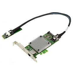 Kalea-Informatique Carte M2 M.2 NGFF PCIe B M Key 10 Gigabit RJ45 LAN Chipset Intel I82599