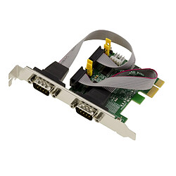 Kalea-Informatique Carte PCIe Série RS232 2 ports alimentation POS Power On Serial