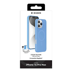 BIGBEN Coque iPhone 16 Pro Max - Bleu