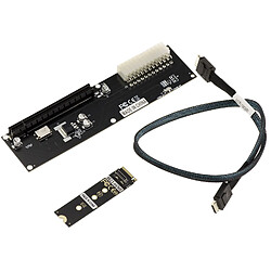 Kalea-Informatique Plaque de conversion M2 NVMe M Key vers PCIe 16x Gen 4.0 32G