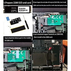 Acheter Kalea-Informatique Kit adaptateur M2 2280 vers 2242 pour Lenovo LEGION