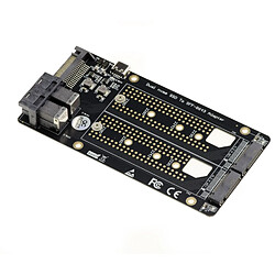 Avis Kalea-Informatique Adaptateur pour 2 SSD M2 PCIe NVMe M Key vers SFF8643 U.2