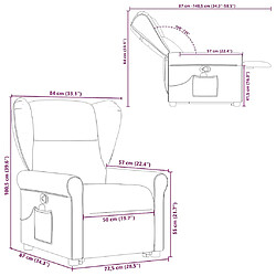 vidaXL Fauteuil marron pas cher