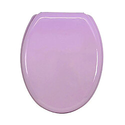 MSV 140017 Abattant WC MDF/Inox Rose Clair 42,5 x 36,5 x 1,6 cm